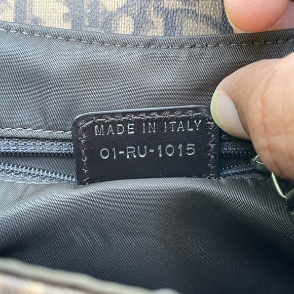 Christian Dior Paris Women Shoulder Bag Hand Bag CD Brown Monogram Made in Italy - Picture 9 of 12